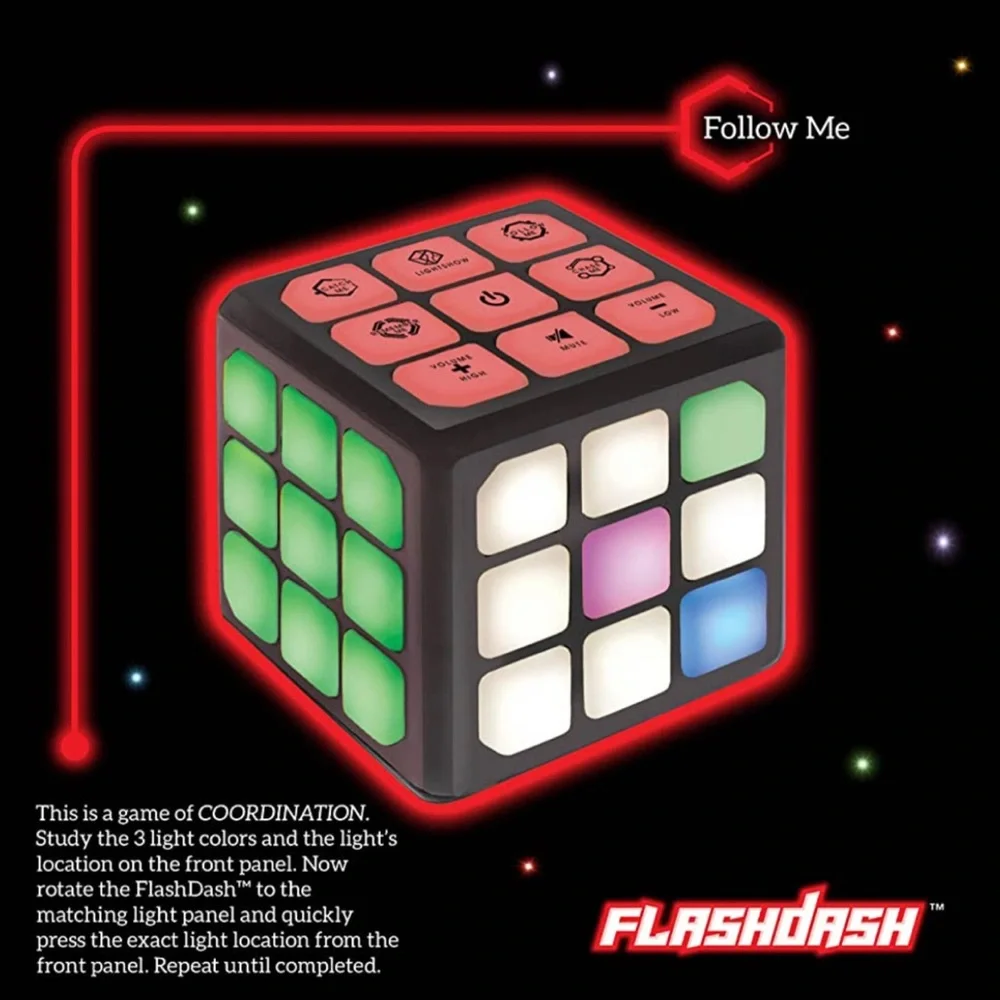 Electronic cube Memory/Brain Game 4-in-1 Handheld Games